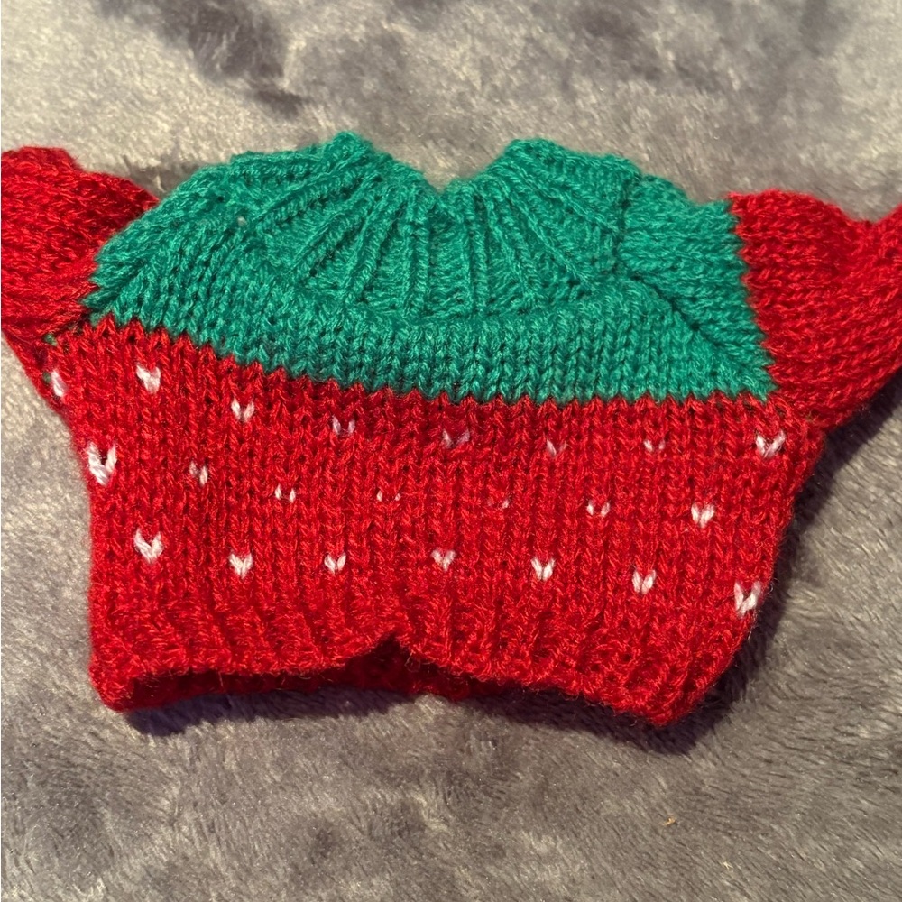 Labubu Strawberry Sweater